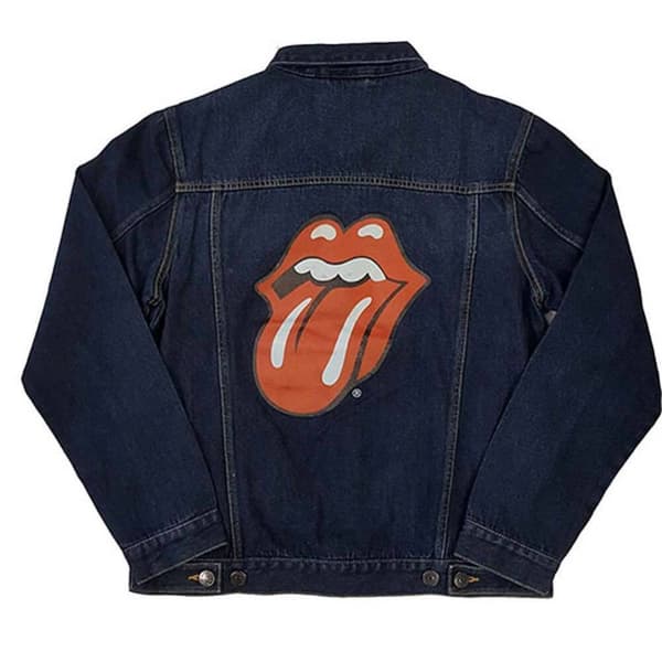 The Rolling Stones Unisex Adult Classic Tongue Denim Jacket