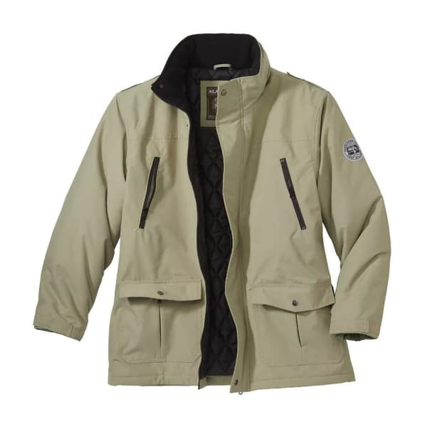 Atlas For Men Mens Water Repellent Parka Khaki M