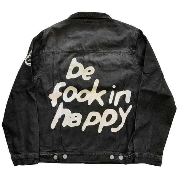 Yungblud Unisex voksen Be Fooking Happy Denim Jacket til voksne