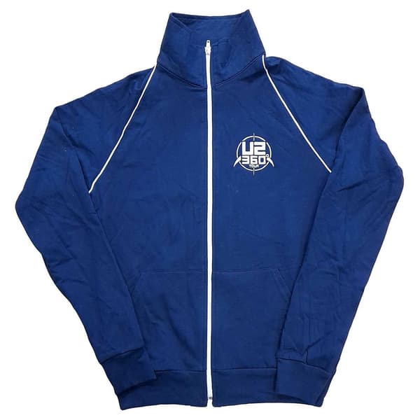 U2 Unisex vuxen 360 grader Tour Varsity Jacket Navy Blue S