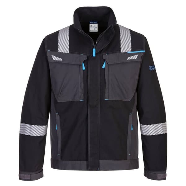 Portwest Mens WX3 Flame Resistant Work Jacket Black M