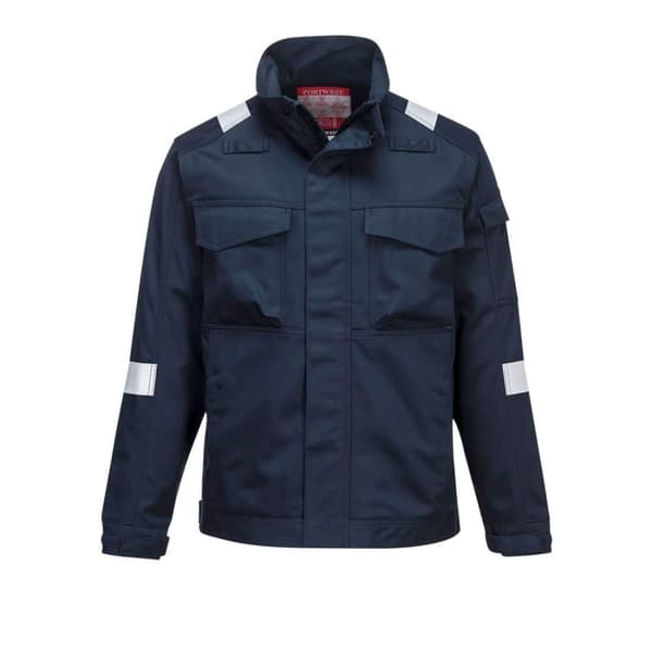Portwest Mens FR68 Bizflame Ultra Jacket Navy 3XL