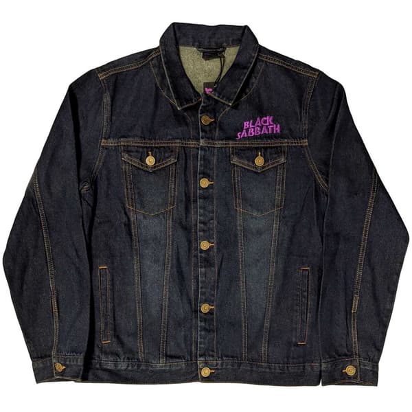 Black Sabbath Unisex Denimjacka med vågig logotyp för vuxna