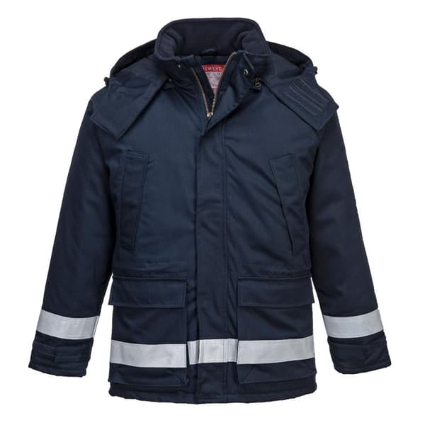 Portwest Mens Flame Resistant Anti-Static Winter Padded Jacket