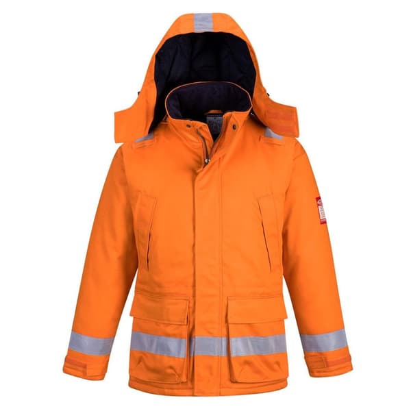 Portwest Mens Flame Resistant Anti-Static Winter Padded Jacket