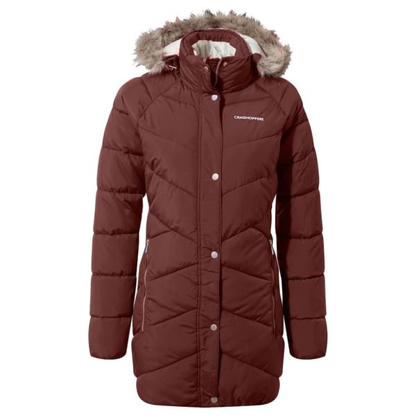 Craghoppers Dame/Ladies Lisby polstret jakke Deep Garnet 18 UK