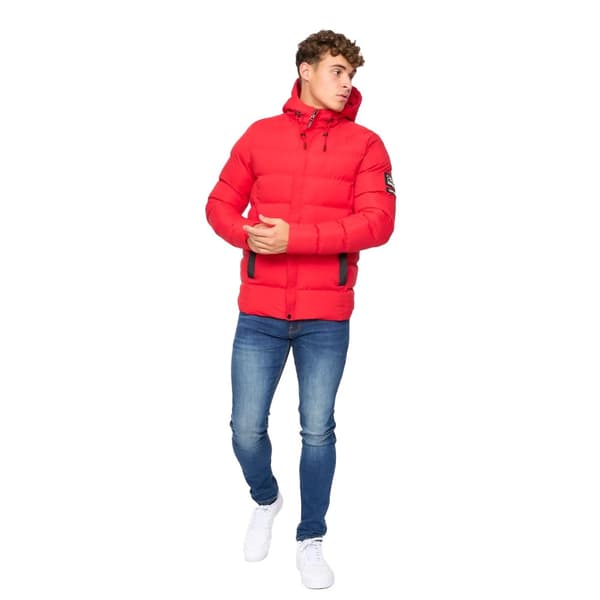 Crosshatch Kampleys vadderad jacka med prägel för herrar