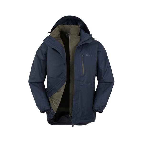 Mountain Warehouse Mens Bracken Extreme 3 in 1 Waterproof Jacket