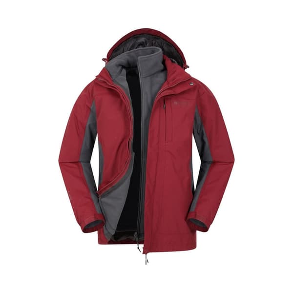 Mountain Warehouse Mens Thunderstorm 3 in 1 Waterproof Jacket