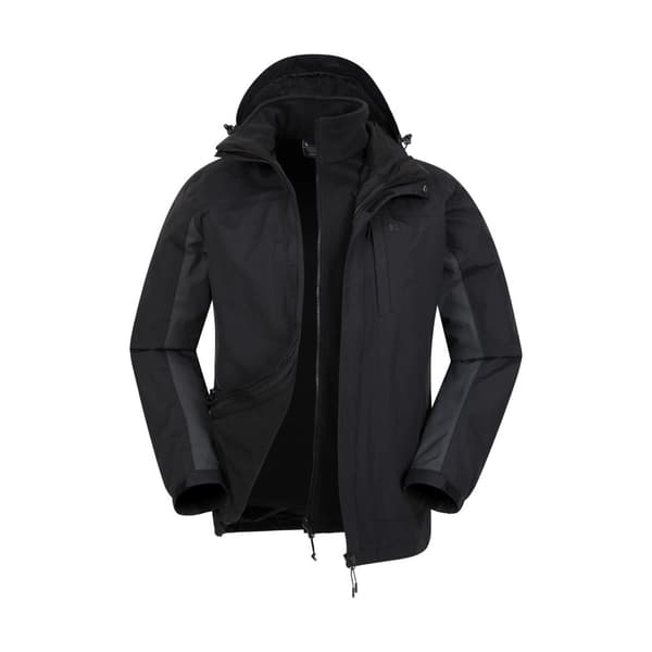 Mountain Warehouse Mens Thunderstorm 3 in 1 Waterproof Jacket