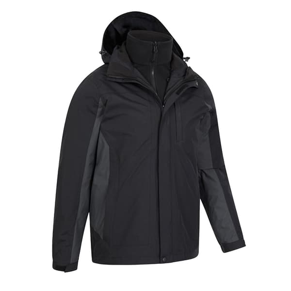 Mountain Warehouse Mens Thunderstorm 3 in 1 Waterproof Jacket
