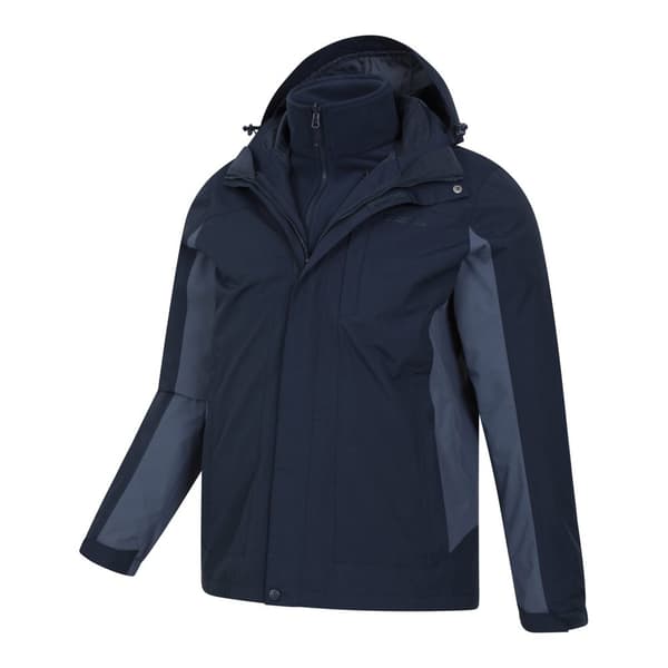 Mountain Warehouse Mens Thunderstorm 3 in 1 Waterproof Jacket