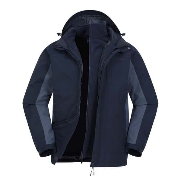 Mountain Warehouse Mens Thunderstorm 3 in 1 Waterproof Jacket