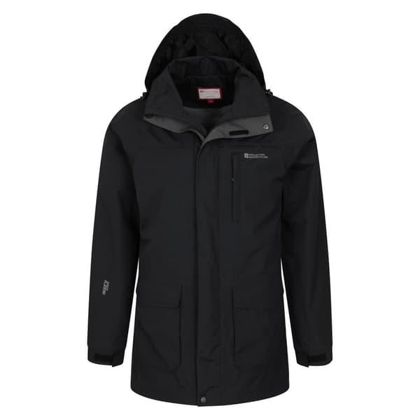 Mountain Warehouse Mens Glacier II Long Waterproof Jacket
