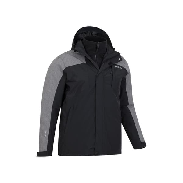 Mountain Warehouse Mens District Extreme 3 in 1 Waterproof Jacket