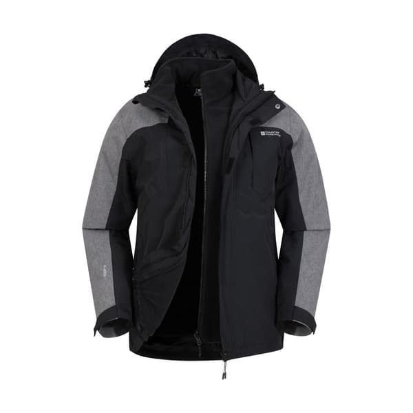 Mountain Warehouse Mens District Extreme 3 in 1 Waterproof Jacket