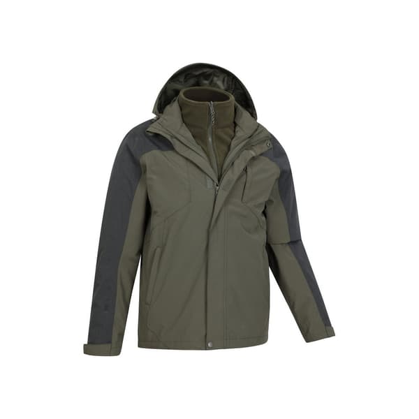 Mountain Warehouse Mens District Extreme 3 in 1 Waterproof Jacket