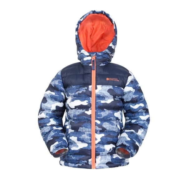 Mountain Warehouse Childrens/Kids Seasons Printed Padded Jacket Orange 13 Years