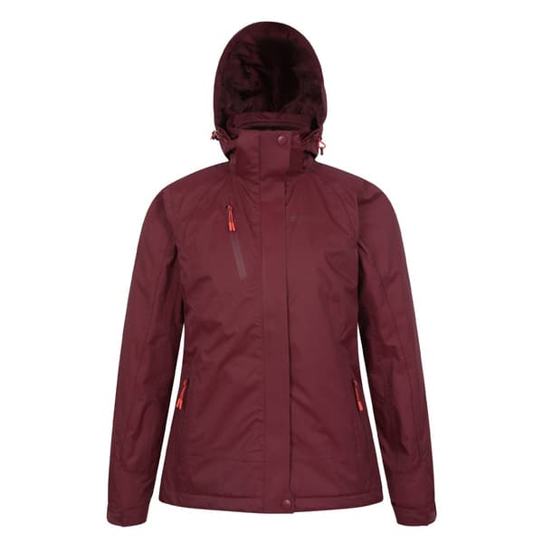 Mountain Warehouse Womens/Ladies Bracken Extreme 3 in 1 Waterproof Jacket Burgundy 8 UK
