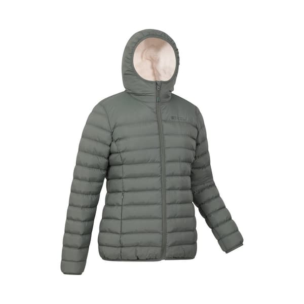 Mountain Warehouse Vadderad jacka med imitationspälsfodring för damer/damer