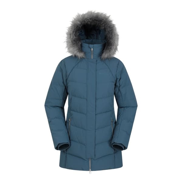 Mountain Warehouse Lång dunjacka Isla II för damer/kvinnor