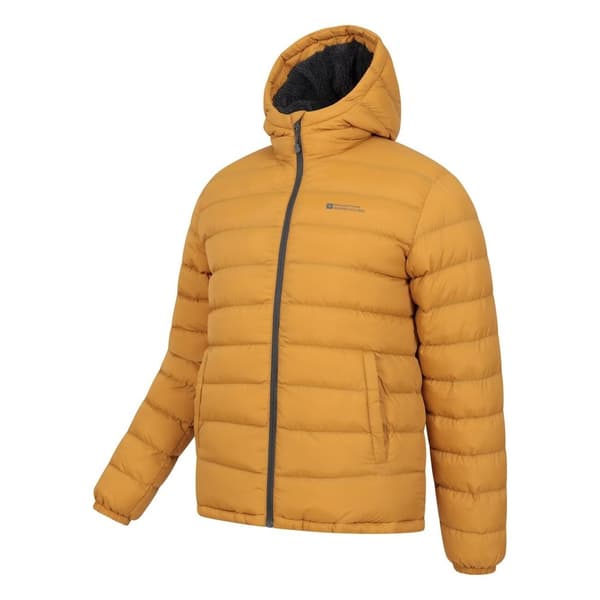 Mountain Warehouse Mens Seasons Faux Fur Lined Padded Jacket