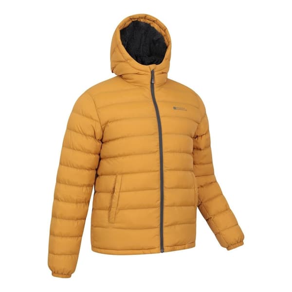 Mountain Warehouse Mens Seasons Faux Fur Lined Padded Jacket