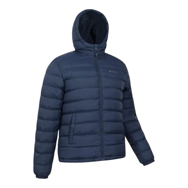 Mountain Warehouse Mens Seasons Faux Fur Lined Padded Jacket