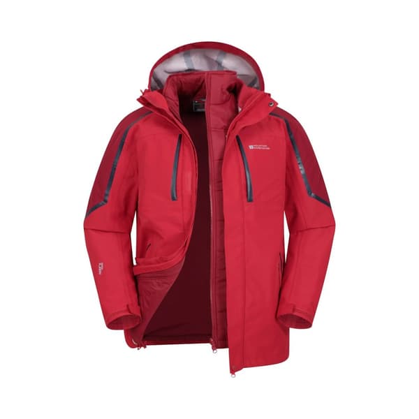 Mountain Warehouse Mens Zenith Extreme III 3 in 1 Padded Jacket