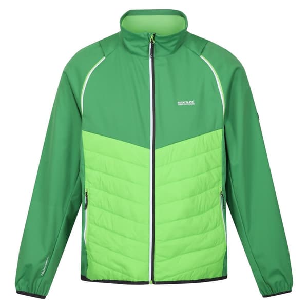 Regatta Mens Steren Hybrid Soft Shell Jacket Field Green/Jasmine Green L