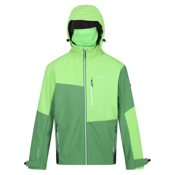Regatta Mens Hewitts IX Soft Shell Jacket Field Green/Jasmine Green L