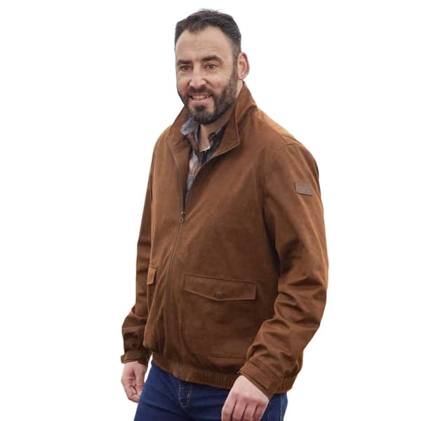 Atlas For Men Mens Faux Suede Jacket