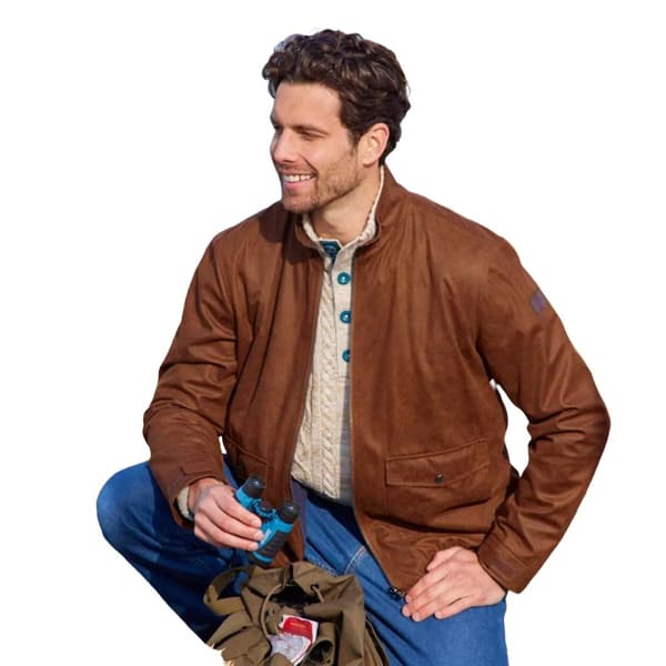 Atlas For Men Mens Faux Suede Jacket