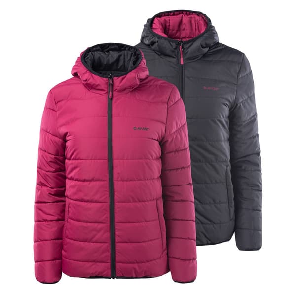 Hi-Tec Womens/Ladies Haimo Padded Jacket Beet Red/Black S