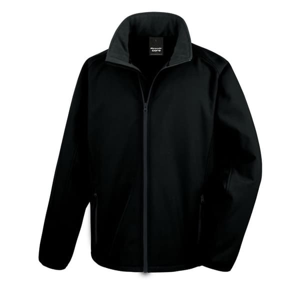Result Core Soft Shell-jakke til mænd med print