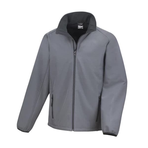 Result Core Soft Shell-jakke til mænd med print