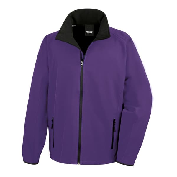 Result Core Soft Shell-jakke til mænd med print