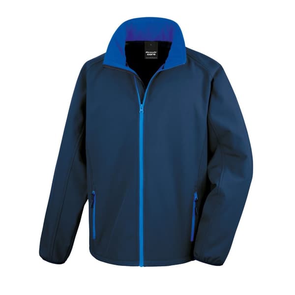 Result Core Soft Shell-jakke til mænd med print