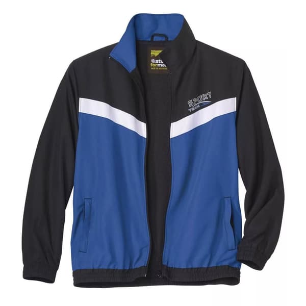 Atlas For Men Mens Sport Team Microfibre Jacket Black/Blue M