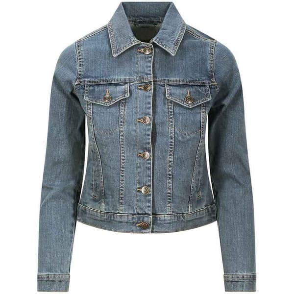 Awdis Womens/Ladies Olivia Denim Jacket Light Blue 8 UK
