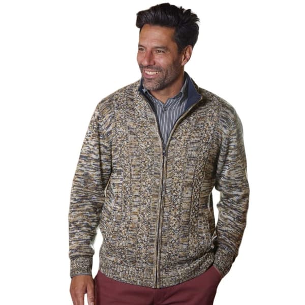 Atlas For Men Mottled stickad jacka för herrar