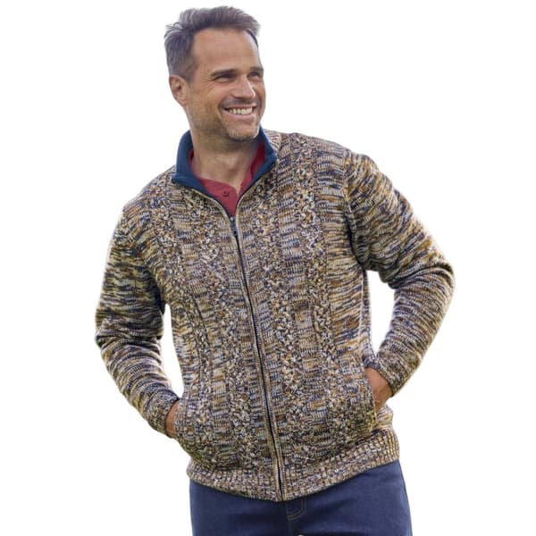 Atlas For Men Mottled stickad jacka för herrar