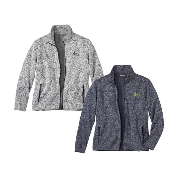 Atlas For Men Mens Full Zip Jacket (Pack of 2) Grey/Navy Blue 5XL