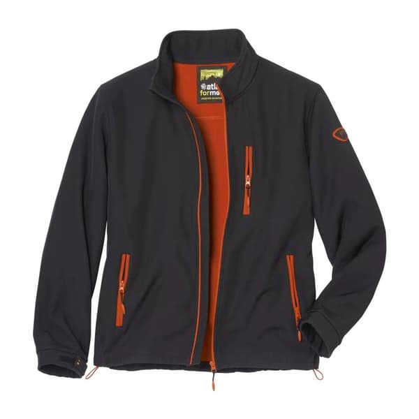 Atlas For Men Mens Water Repellent Soft Shell Jacket Black XL