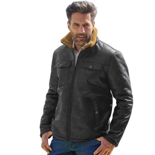 Atlas For Men Mens Sherpa Lined Bomber Jacket