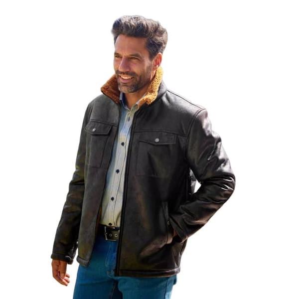 Atlas For Men Mens Sherpa Lined Bomber Jacket