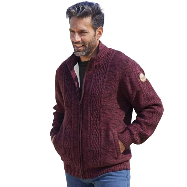 Atlas For Men Mens Knitted Sherpa Lined Jacket