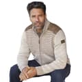 Miniatyrbilde 3 av 4: Atlas For Men Mens Knitted Faux Suede Shoulder Panels Jacket