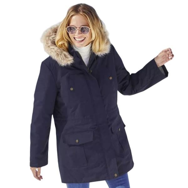 Atlas For Women Vandafvisende Microtech-parka med hætte til kvinder/damer