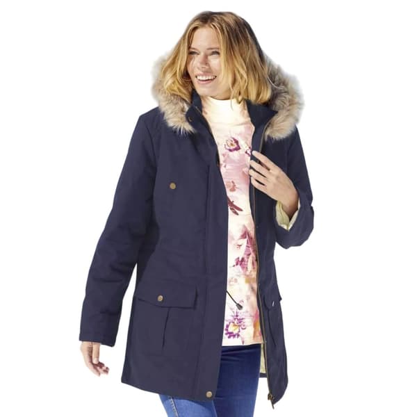 Atlas For Women Vandafvisende Microtech-parka med hætte til kvinder/damer